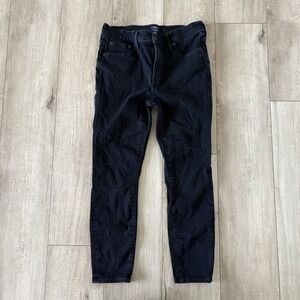 J. Crew‎ Black 9" Mid Rise Skinny Jeans Women's 28P Petite